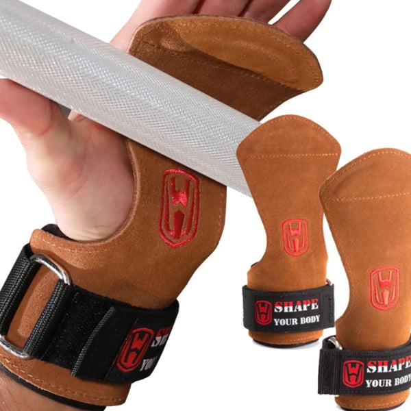 SHAPE YOUR BODY - Profi Zughilfe Griffpolster Fitness Sport Handschuhe