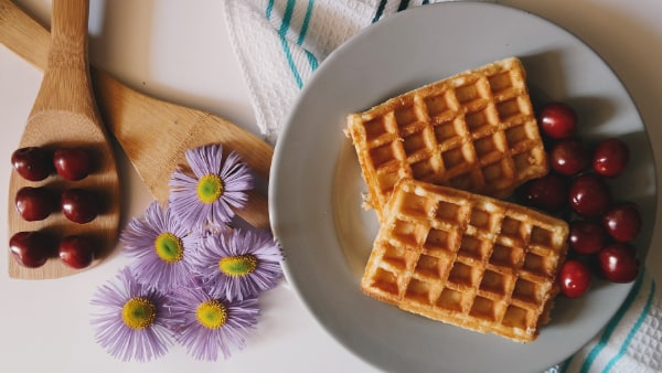 Vanille Protein Waffeln mit PROTEIN PANCAKES