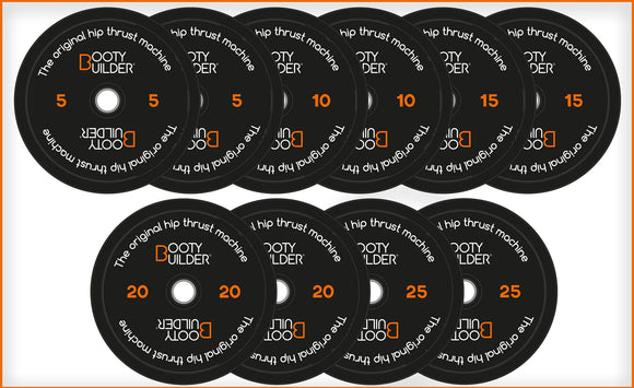 Bumper Plates 5 bis 25 kg - Design Booty Builder® SET 100 Kg