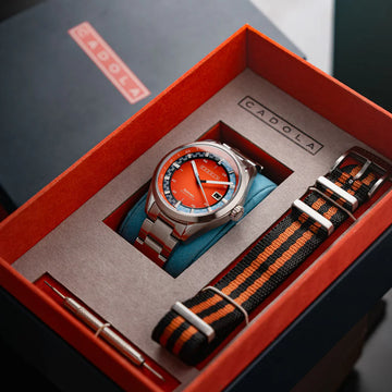 Alain CD-1037-66 Sportuhr - BURNT ORANGE - PADDOCK AUTOMAIC SERIE