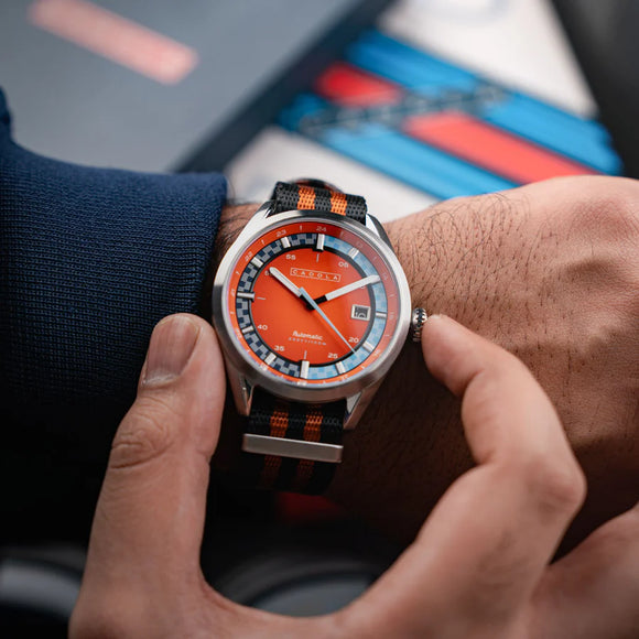 Alain CD-1037-66 Sportuhr - BURNT ORANGE - PADDOCK AUTOMAIC SERIE