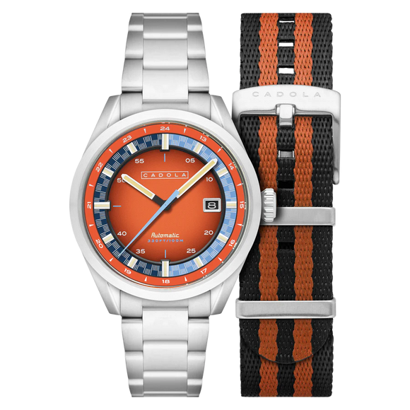 Alain CD-1037-66 Sportuhr - BURNT ORANGE - PADDOCK AUTOMAIC SERIE