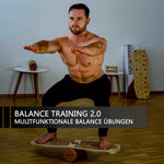 Bundle Sportboard Kork & Fitness Stange - Eigengewicht Training gegen die Schwerkraft