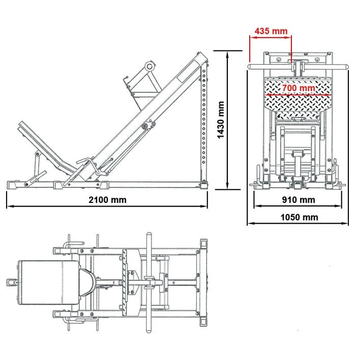 ATX® Leg Press Classic 45° - Beinpresse