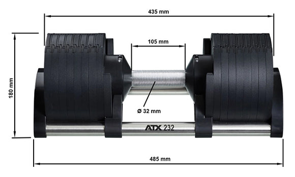 Nüo Bell® - die Kompakthanteln mit System von 2 - 32 kg (New ATX® Edition)