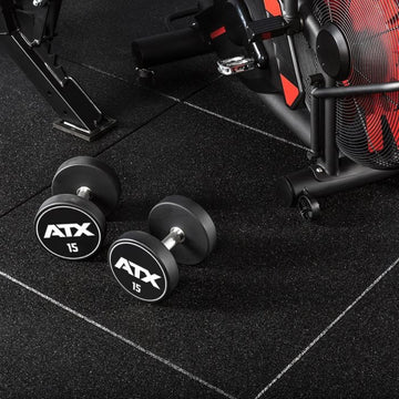 Gymfloor® - Granulat Bodenschutzplatte - Fitness - 1000 x 1000 x 15 mm - 0