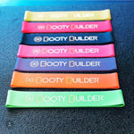 Booty Builder® Studiopaket mit 20 Trainingssets Booty Builder® Mini Bands mit 3 Bands und Tasche