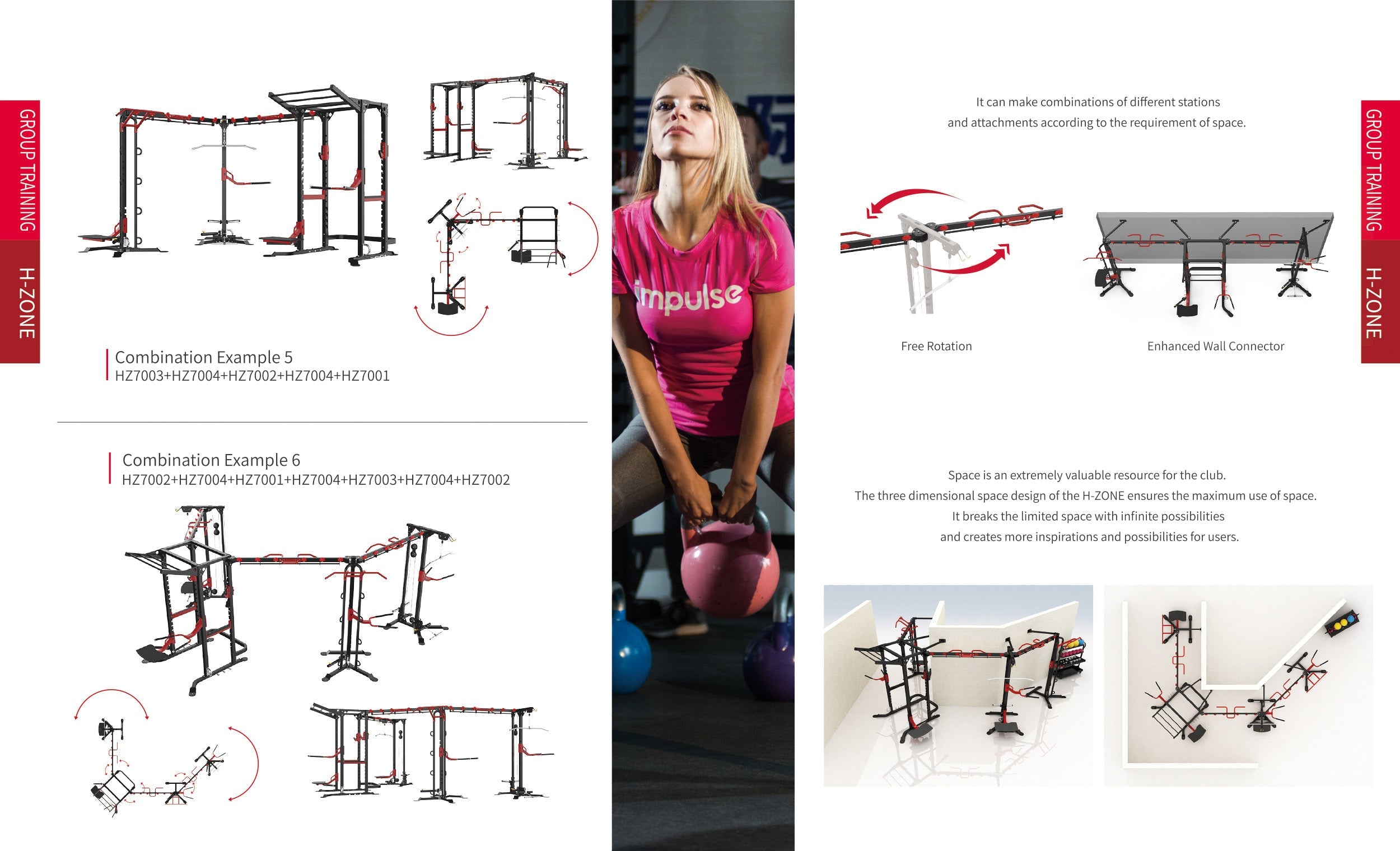Impulse® Pro - STERLING HIGH INTENSIVE TRAINING ZONE - HOME GYM KOMPATIBEL - ab Lager liefebar !!