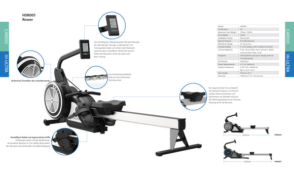 IMPULSE® Hi-Ultra Rudergerät - HSR005