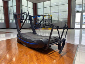 TZ-FITNESS® Kurven Laufband - Curved Treadmill TZ-3000A mit 8 Stufiger Magnetbremse und Parachute Trainingsgürtel - 0