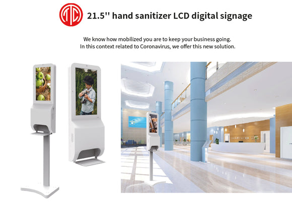 Marvel Hand Hygiene Kiosk mit Körpertemperaturmessung und Gesichtserkennung