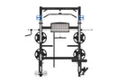 TZ-FITNESS® MONSTER FULL-FUNCTIONAL - TZ-Q1001B Multi Funktional Smith Maschine - PIN Load & Plate Load-5