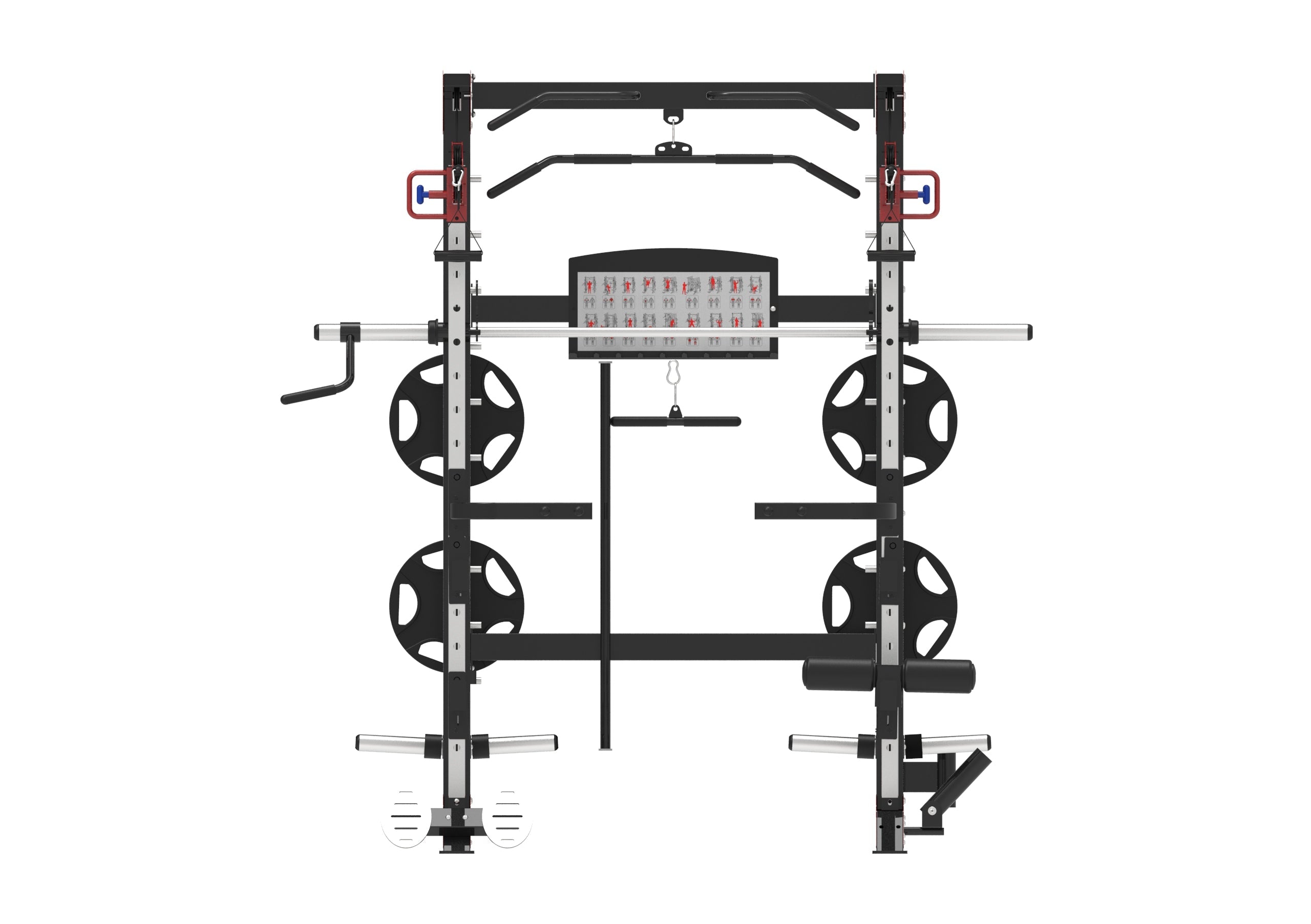 TZ-FITNESS® MONSTER FULL-FUNCTIONAL TZ-Q1002 SMITH MACHINE - PLATE LOAD - Ausstellungsgerät