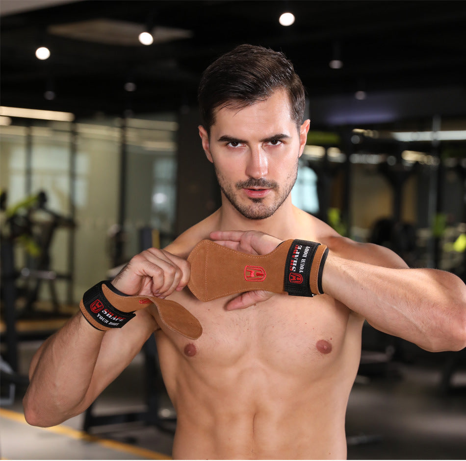 handschuhe bis zur schulter SHAPE YOUR BODY - Profi Zughilfe Griffpolster Fitness Sport Handschuhe
