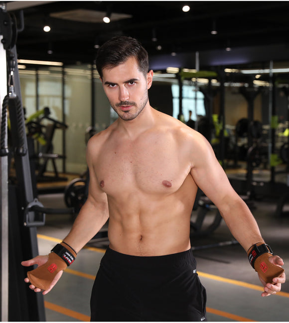 SHAPE YOUR BODY - Profi Zughilfe Griffpolster Fitness Sport Handschuhe