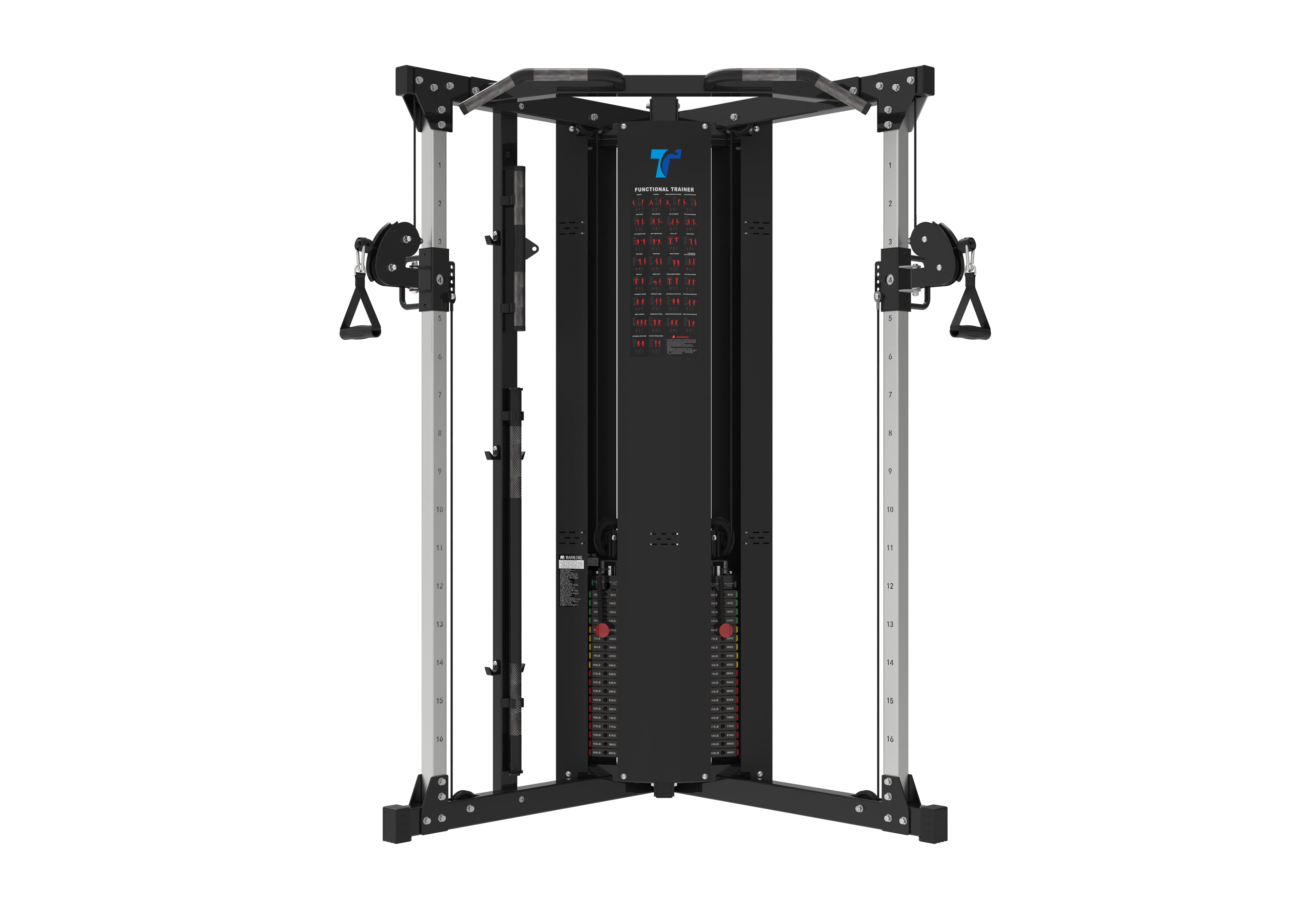TZ-FITNESS® Zweifach verstellbare Zugstation - Dual Pulley - TZ-Q1018 - Pin Load