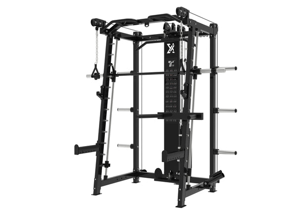 TZ-FITNESS® FUNKTIONAL Smith Maschine - TZ-Q1019 - PLATE LOAD & Pin Load