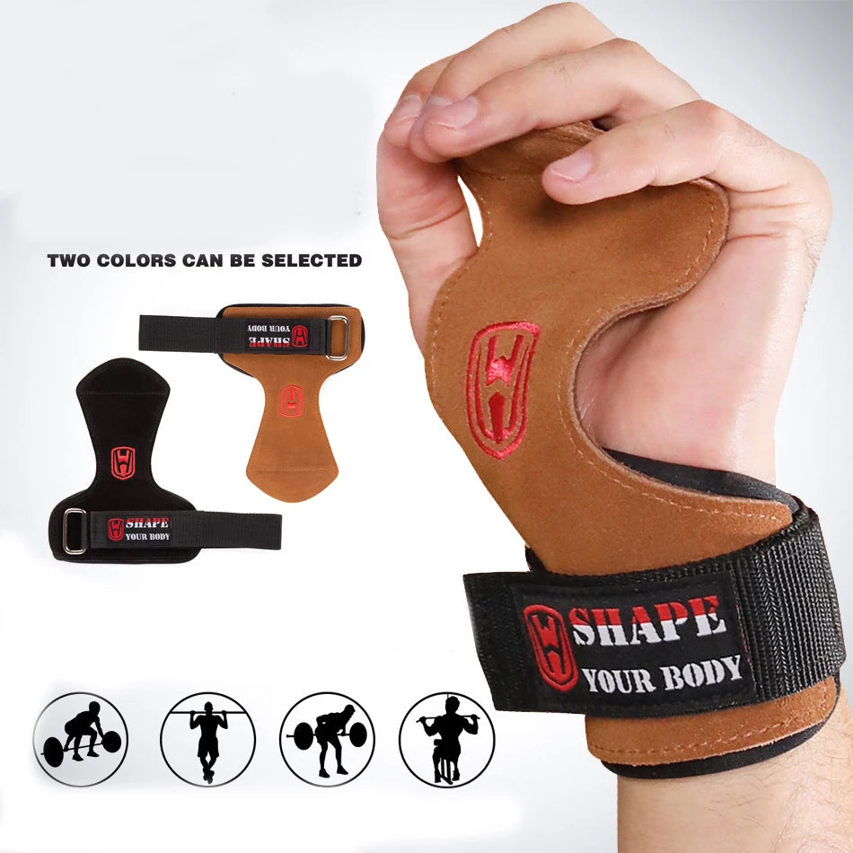 handschuhe für crossfit SHAPE YOUR BODY - Profi Zughilfe Griffpolster Fitness Sport Handschuhe