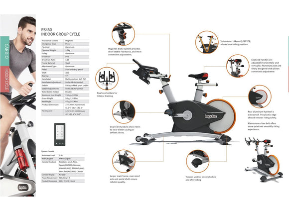 Impulse® Pro PREMIUM Indoor Cycle PS450 mit MAGNETBREMSE
