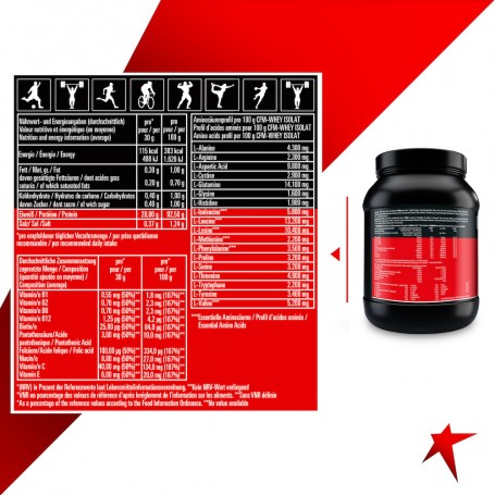 Powerstar Food® CFM WHEY ISOLAT - Whey Protein Isolate - 1000 g