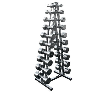 Chromhantelsatz 1-10 kg inklusive Chromablage