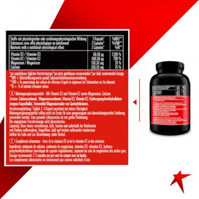 Powerstar Food® D3 / K2 PLUS - Vitamin D3, K2, Calcium & Magnesium - 120 Kapseln - 0