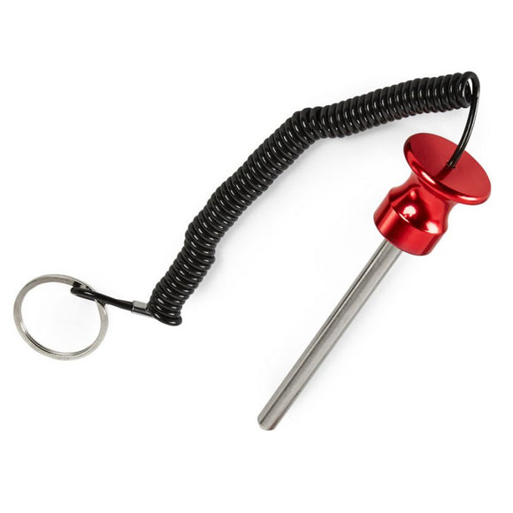 Aluminium Magnetsteckbolzen 8 mm x 100 mm / 140 mm mit Spiralkabel