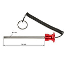 Aluminium Magnetsteckbolzen 8 mm x 100 mm / 140 mm mit Spiralkabel-5