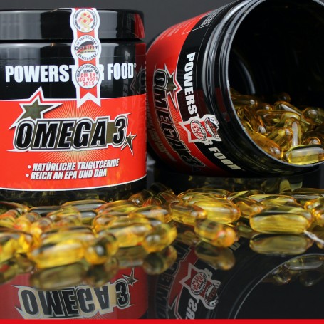 Powerstar Food® OMEGA 3 - Fettsäuren - 200 Fischöl Kapseln - 0